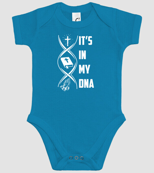 Its in my dna jesus model turcoaz pe tricou