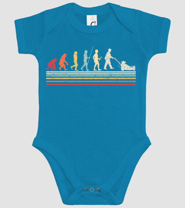 Evoluție Grădinar model turcoaz pe tricou