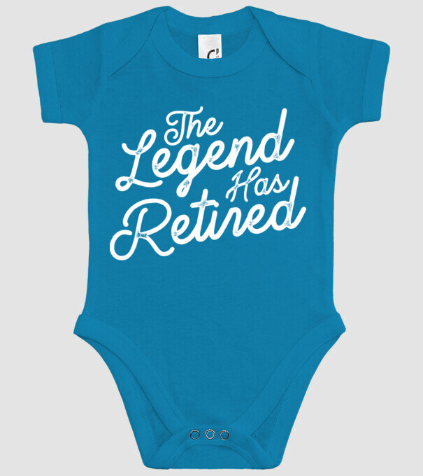 Legend has retired model turcoaz pe tricou