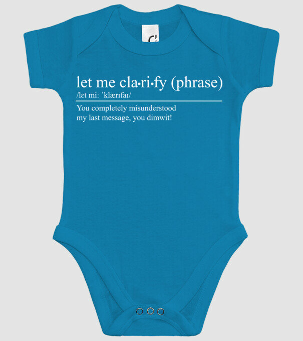 Let me clarify model turcoaz pe tricou