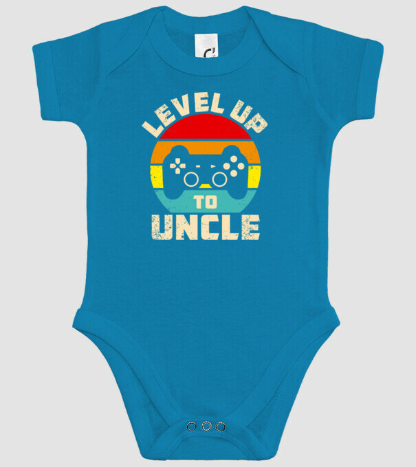Level Up Uncle model turcoaz pe tricou