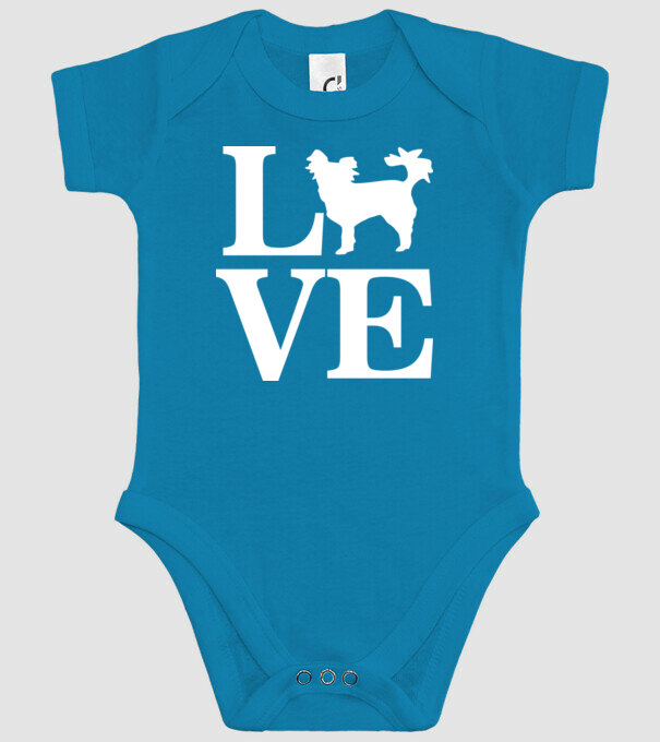 LOVE CHIHUAHUA model turcoaz pe tricou