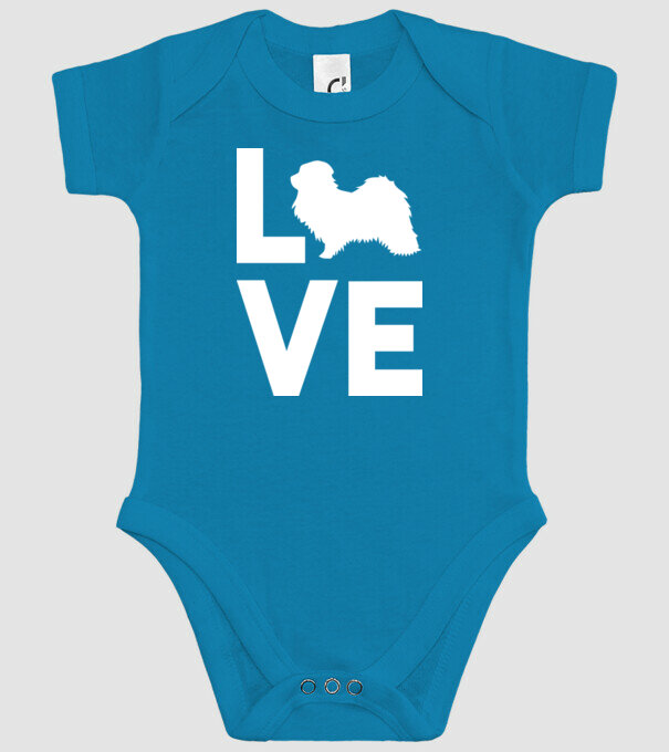 LOVE Havanese model turcoaz pe tricou