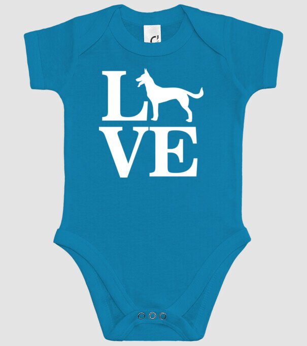 LOVE CIOBANESC GERMAN model turcoaz pe tricou