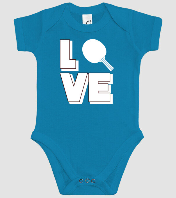 Love pingpong model turcoaz pe tricou