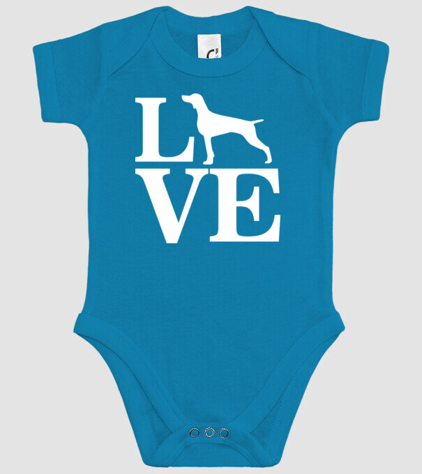 LOVE VIȘLĂ model turcoaz pe tricou