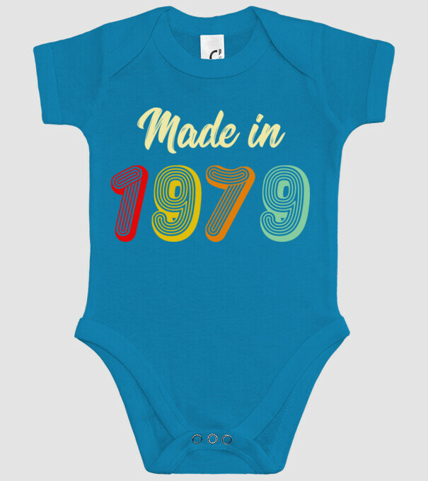 made in 1979 retro model turcoaz pe tricou