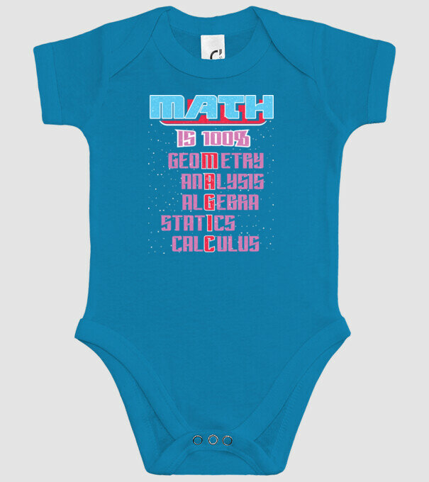 MATH magic retro prespălat model turcoaz pe tricou