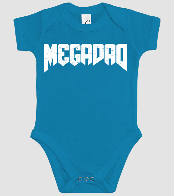 Megadad model turcoaz pe tricou