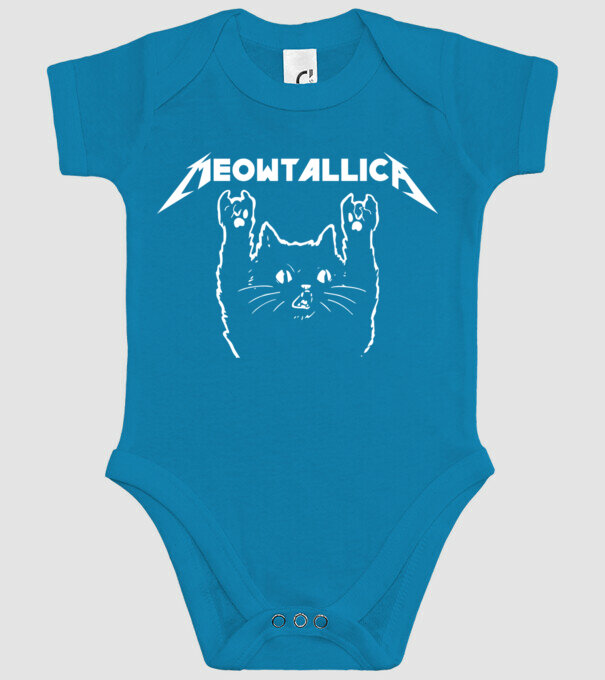 Meowtalica model turcoaz pe tricou