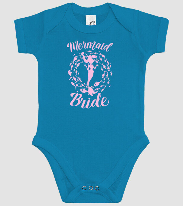 Mermaid Bride model turcoaz pe tricou