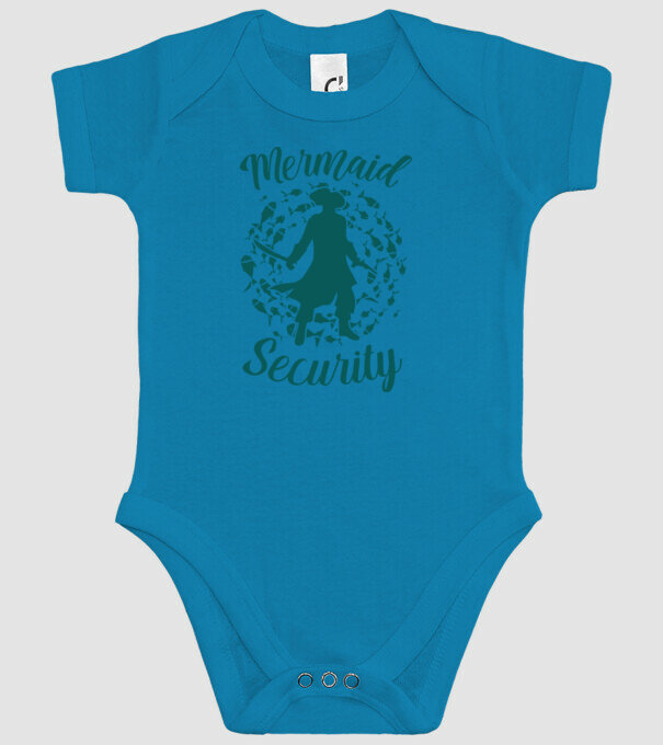 Mermaid Security boys model turcoaz pe tricou