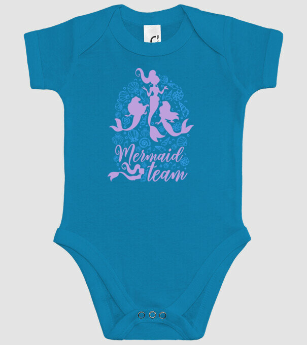 MermaidTeam model turcoaz pe tricou
