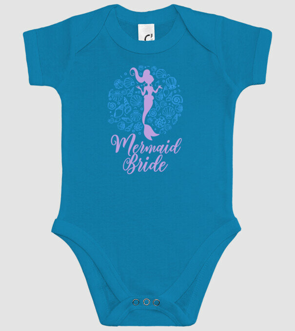 MermaidTeam Bride model turcoaz pe tricou