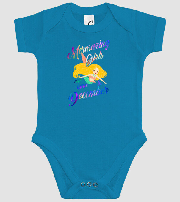 Mermazing girls are born december model turcoaz pe tricou