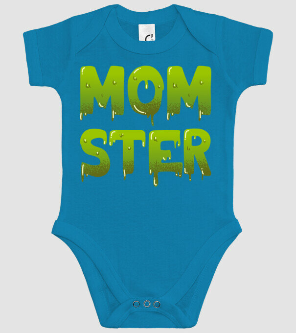Momster model turcoaz pe tricou