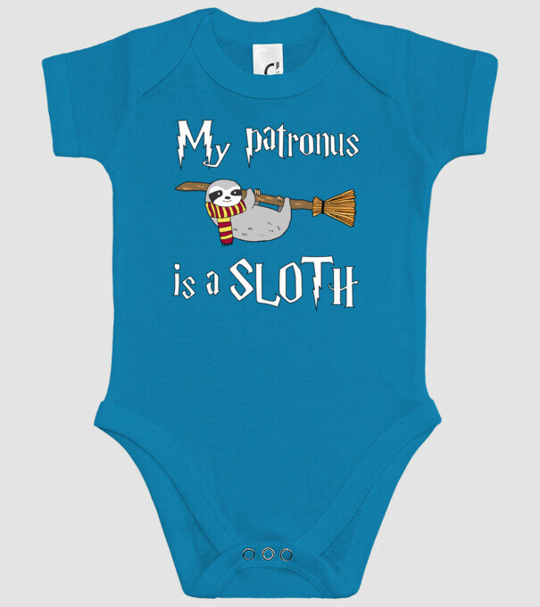 my patronus is a sloth model turcoaz pe tricou