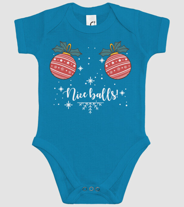 Nice Balls model turcoaz pe tricou