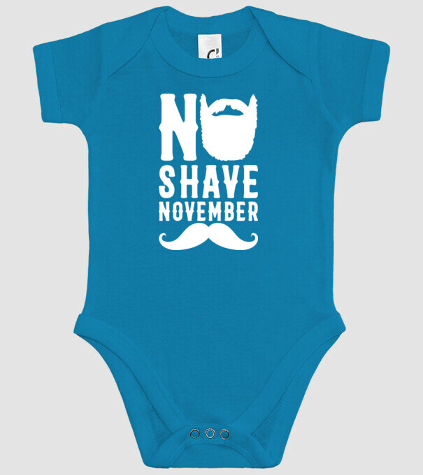 No shave november model turcoaz pe tricou