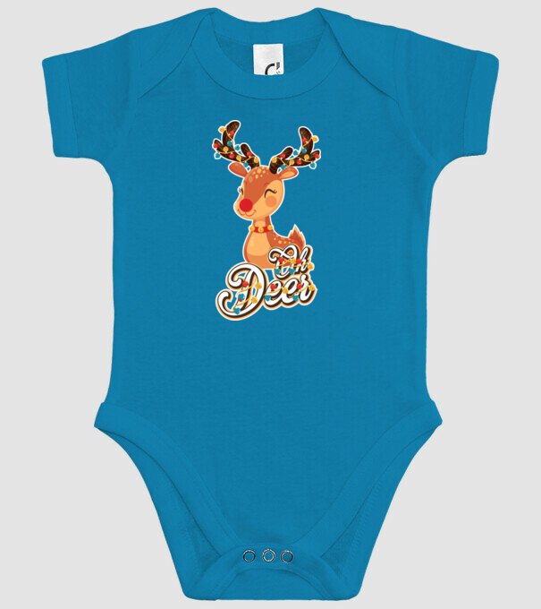 Oh deer model turcoaz pe tricou