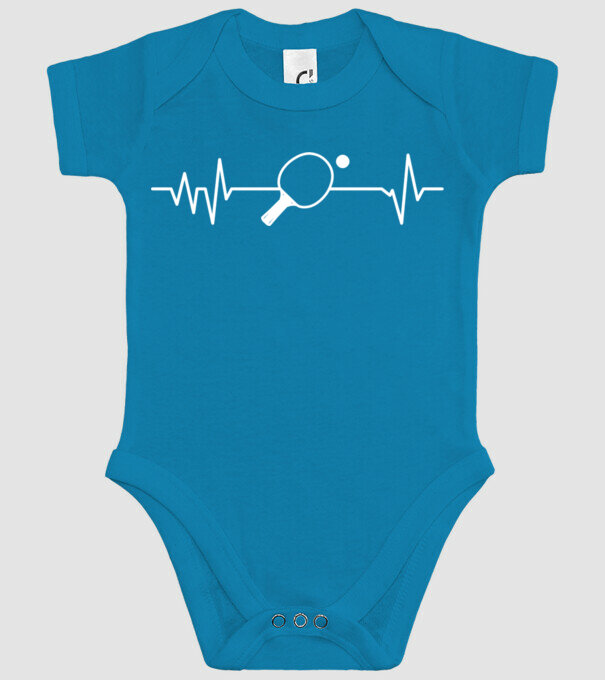 Ping pong ekg model turcoaz pe tricou