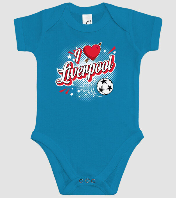 Popart Liverpool model turcoaz pe tricou