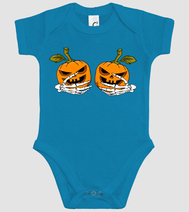 Pumpkin titts model turcoaz pe tricou