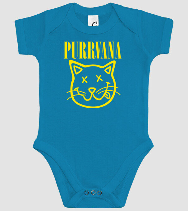 PURRVANA model turcoaz pe tricou