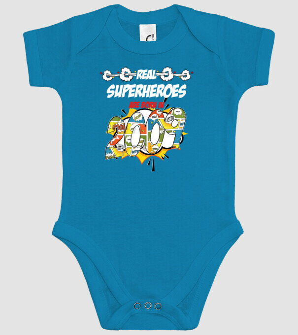 real superheroes are born in 2009 model turcoaz pe tricou