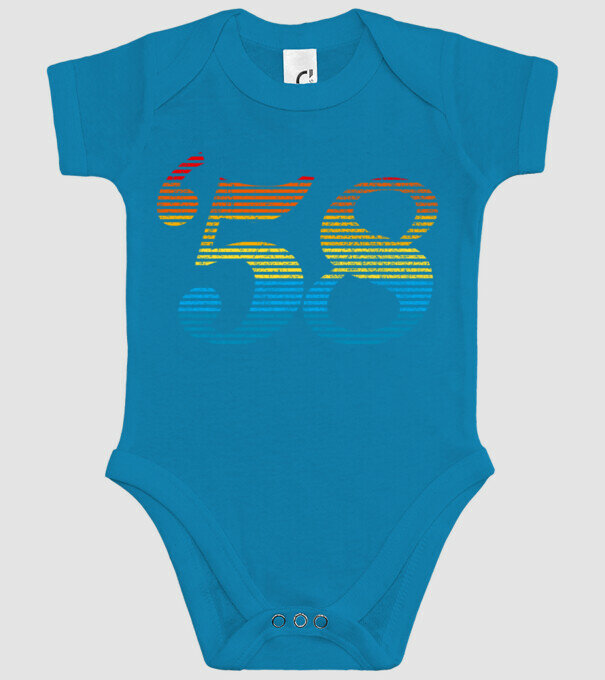 Retro Birthday 1958 model turcoaz pe tricou
