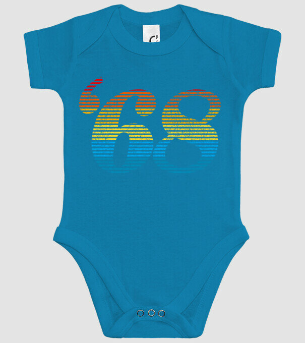 Retro Birthday 1968 model turcoaz pe tricou