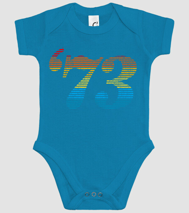 Retro Birthday 1973 model turcoaz pe tricou