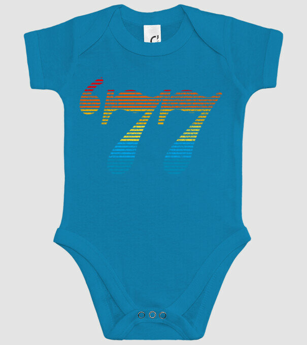 Retro Birthday 1977 model turcoaz pe tricou