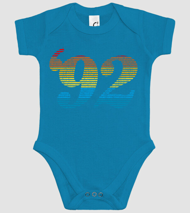 Retro Birthday 1992 model turcoaz pe tricou