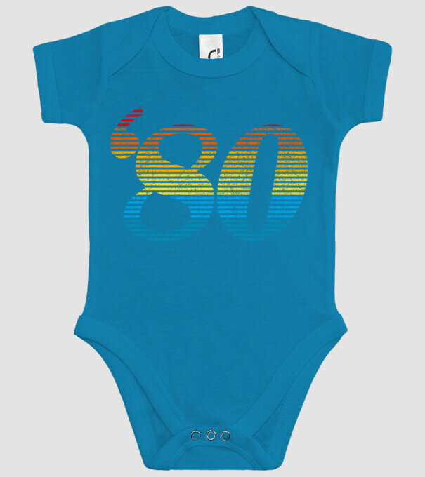 Retro Birthday 1980 model turcoaz pe tricou