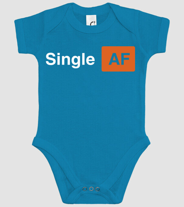Single AF model turcoaz pe tricou