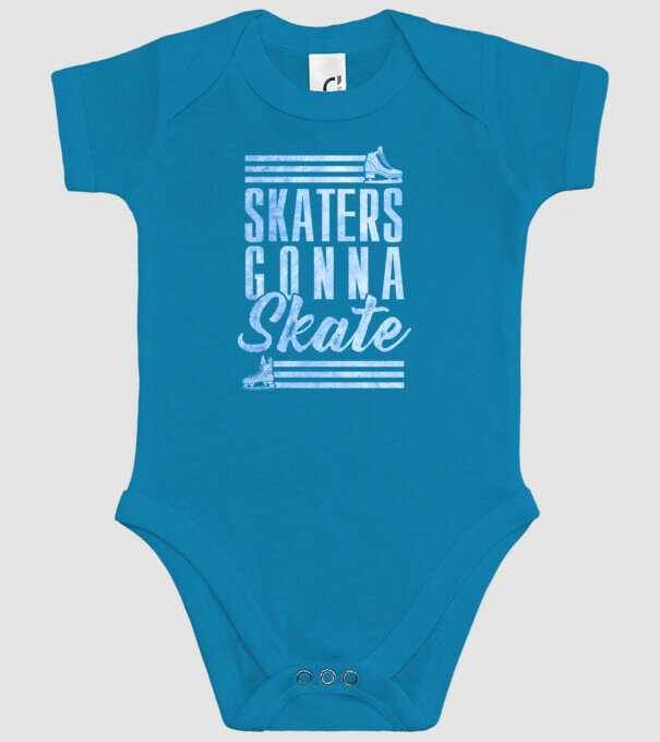 skaters gonna skate model turcoaz pe tricou
