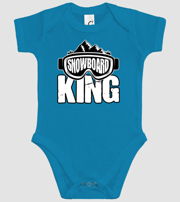 Snowboard king 01 model turcoaz pe tricou