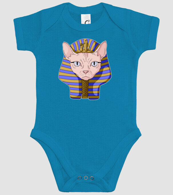 sphynx cat pharaoh model turcoaz pe tricou