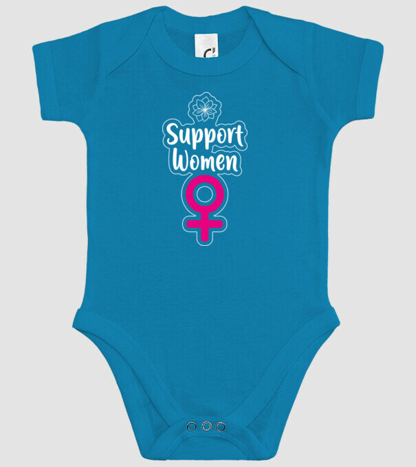 Support Women model turcoaz pe tricou