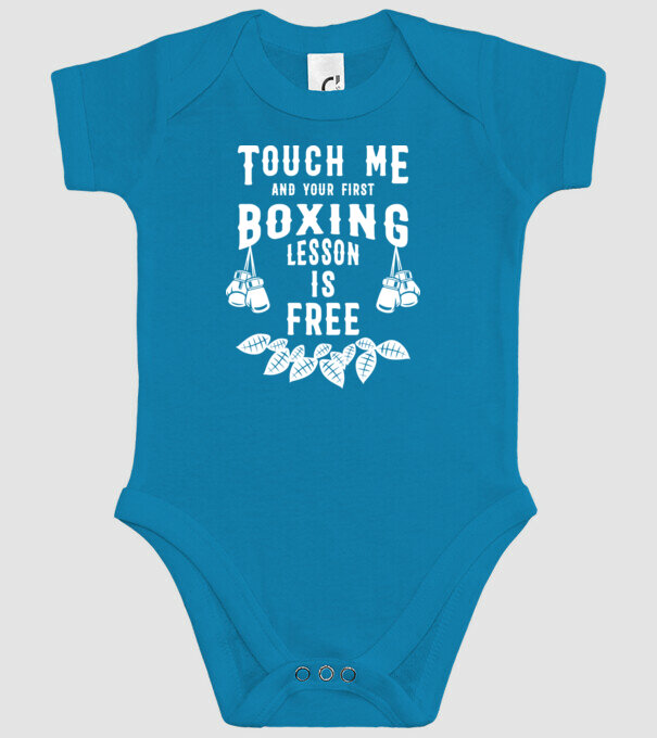 Touch me if you want a free lesson model turcoaz pe tricou