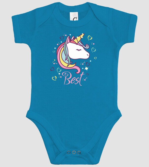 Unicorn Best model turcoaz pe tricou