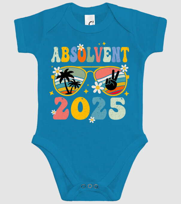 Absolvent 2025 model turcoaz pe tricou