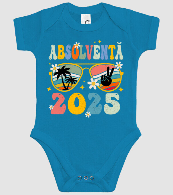 Absolventă 2025 model turcoaz pe tricou