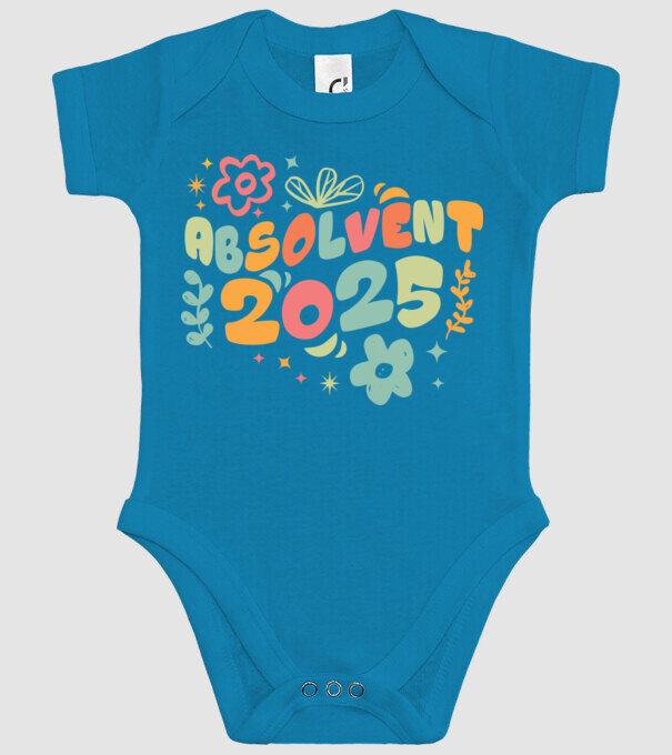 Absolventa 2025 model turcoaz pe tricou