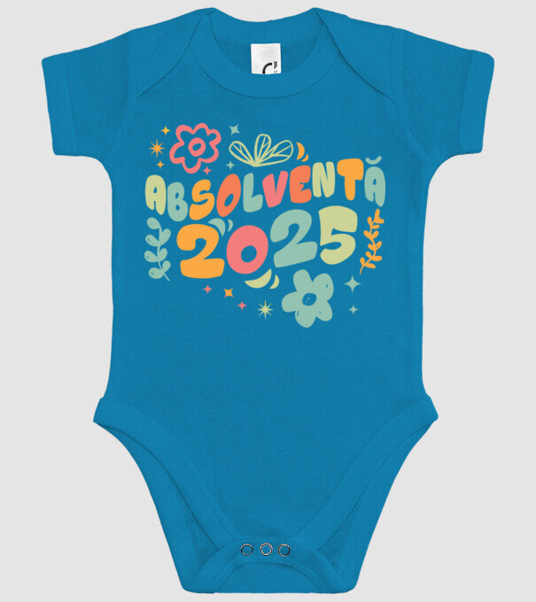 Absolventă 2025 model turcoaz pe tricou