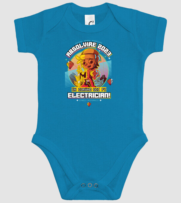 absolvire 2023 electrician model turcoaz pe tricou