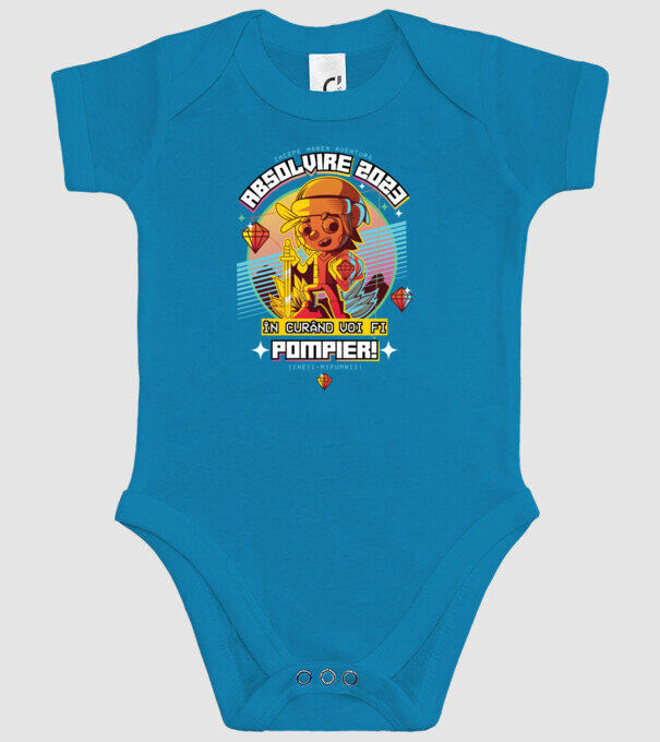 absolvire 2023 pompier model turcoaz pe tricou