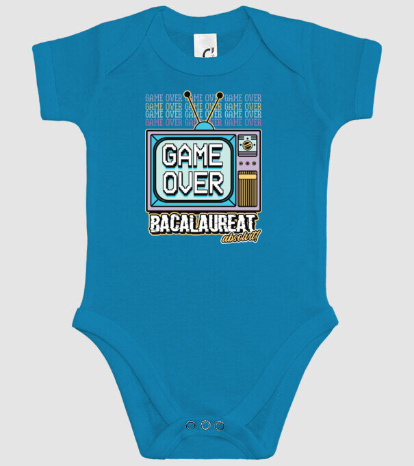 Absolvire retro bacalaureat model turcoaz pe tricou