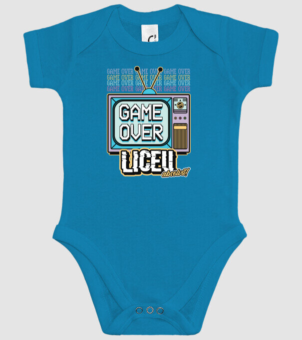 Absolvire retro liceu model turcoaz pe tricou